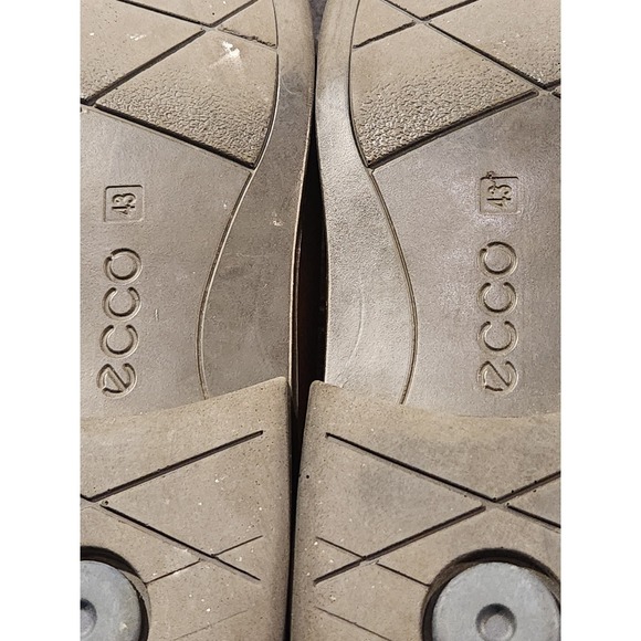 Ecco Melbourne Shoes Mens Size 9.5 Brown Leather Derby Plain toe Dress Comfort main image 7